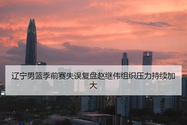 辽宁男篮季前赛失误复盘赵继伟组织压力持续加大 - kaiyun